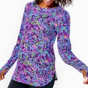 NWOT Lilly Pulitzer Blythe Pullover Top Purple Berry Colony Conga Size XS